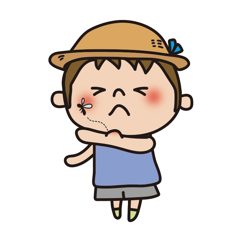 虫刺されに悩む子ども