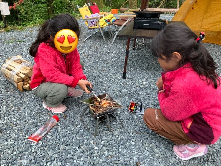 子ども用焚火の様子2