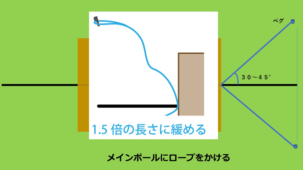 タープ設営 手順③