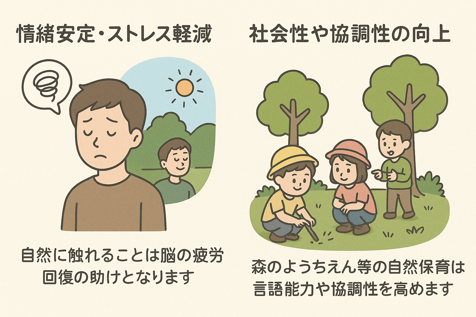 自然の中で過ごすことは脳のリセットボタン